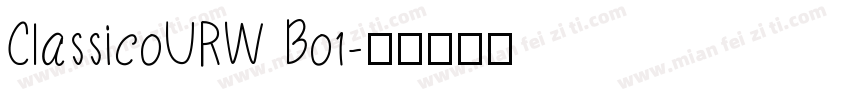 ClassicoURW Bo1字体转换